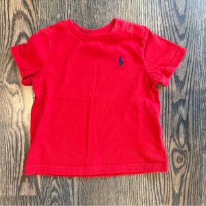 Ralph Lauren Kids Bright Red Tee